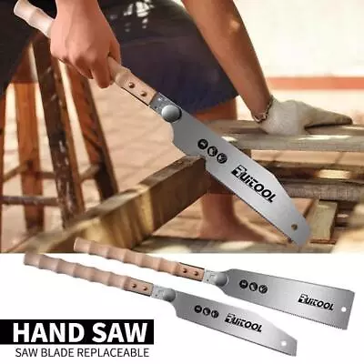 Japanese Hand Saw 3-Edge Teeth Pull Steel Flush Cut Non-slip Replaceable Blade • $29.49
