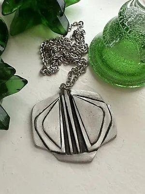 Bjorn Bjørn Tannum Pewter Necklace Norway Norwegian Estate 70’s Retro • $34