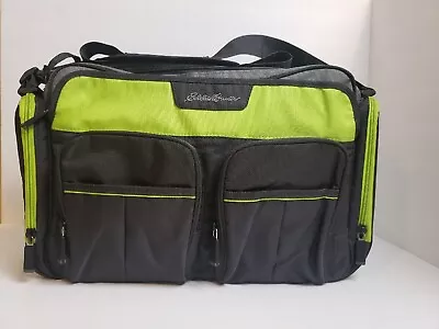 Eddie Bauer Diaper Travel Bag Shoulder Multi Pockets Changing Pad VERY CLEAN • $10