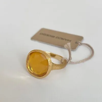 MARCO BICEGO Jaipur Citrine Ring In 18K Yellow Gold Size 7 • $1999