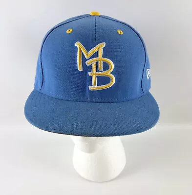 Myrtle Beach Pelicans New Era 59Fifty Baseball Hat - Blue - Size 7 1/8 • $19.99