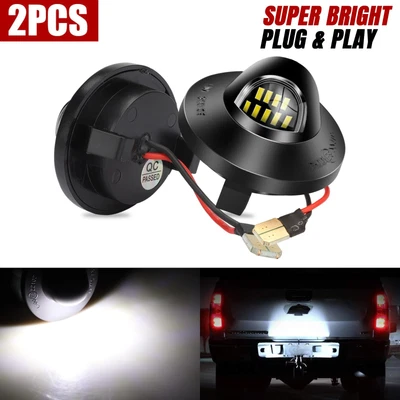$9.98 • Buy 2x LED License Plate Light Tag Lamp Assembly Replacement For Ford F150 F250 F350