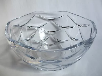 Faberge Bowl 9.75  Crystal Atelier Modern Pinecone Vintage Large Serving Bowl • $97