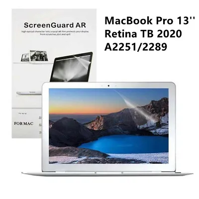 2xClear Screen Protector Guard For MacBook Pro 13  Retina TB 2020-A2251/2289 • £7.59