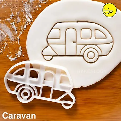 Caravan Cookie Cutter | Camper Van Camping Camp Wedding Favors Trailer RV Party • £11.41