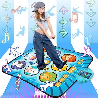 Music Dance Mat Non-Slip Baby Crawling Mat Indoor Home Play Blanket 4 Game Modes • £15.89