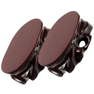  2Pcs Vase Stand Wood Display Oriental Bonsai Pot Base Holder Mahogany • $11.39