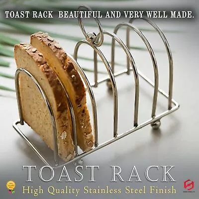£5.39 • Buy Apollo Chrome Silver Toast Rack Kitchen Storage Utility Home BRAND NEW