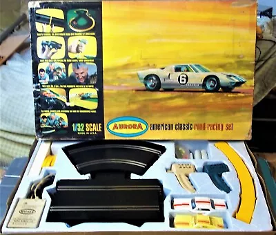 $499.99 • Buy Aurora K&b Good Vintage 1/32 A-jet 2 Lane Slot Car Race Track Set W/cars Cox Amt