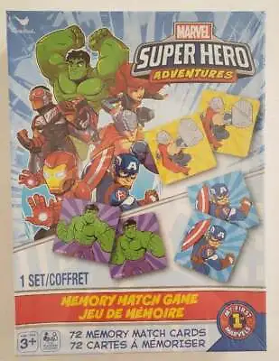 Marvel Super Hero Adventures Memory Match Board Game Brand New Sealed Hulk Spide • $16.51