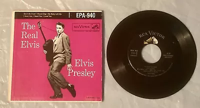 ELVIS PRESLEY - THE REAL ELVIS 45 - 1956 RCA EXTENDED PLAY EPA-940  EX Condition • $21.95