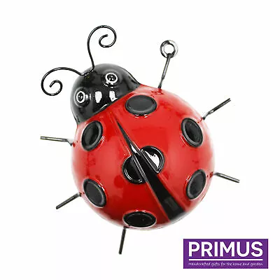 £11.99 • Buy Primus Large Ladybird Wall Art Hanging Wall Plaque Metal Garden Ornament PA1882
