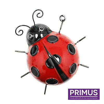 £7.99 • Buy Primus Small Ladybird Wall Art Hanging Wall Plaque Metal Garden Ornament PA1880