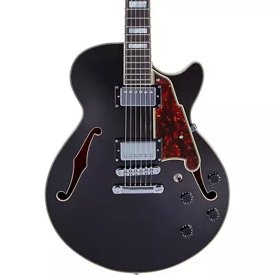 D'Angelico Premier SS Semi-Hollow Guitar With Stopbar Tailpiece Black Flake • $749.99