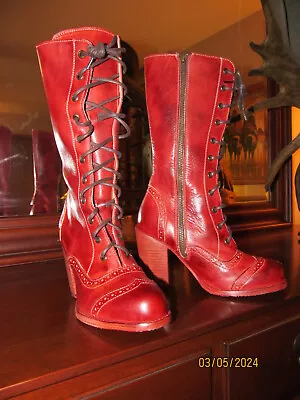 Oak Tree Farms Womens Boots - Ariana Red Rustic Sz 7 - Never Worn Outside  LOOK! • $150