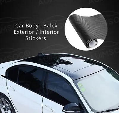 BK Glossy Carbon Fiber Vinyl Film Car Interior Wrap Stickers Car Accessories • $16.99