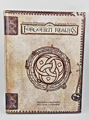 D&D Campaign Settings Forgotten Realms D20 HC 2001 Includes Attached Map • $42