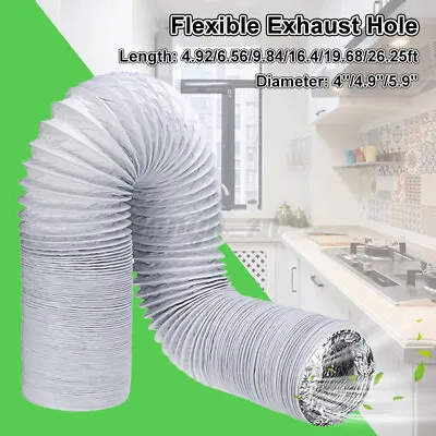$23.33 • Buy 5M/6M/8M Flexible Exhaust Hose Tube Vent For Portable Air Conditioner 
