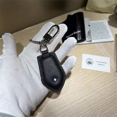 MONTBLANC 128752 Sartorial Black Leather Key Ring Gift Keyring Chain • $89.99