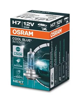 H7 12V 55W PX26d Cool Blue INTENSE NextGeneration 5000K +100% 1st OSRAM • £7.55