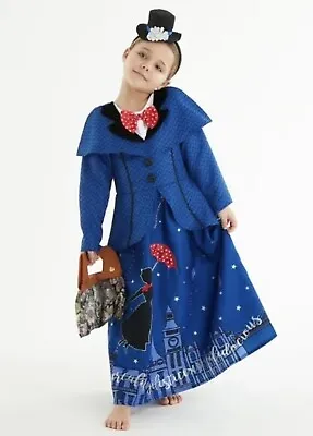 Mary Poppins Girls Costume World Book Day 9-10 Next Day Delivery • £9.99