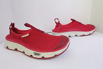 SALOMON RX S-LAB RELAX RED SHOES Size 7.5 SUPER RARE Slip On Running Sneakers • £106.16