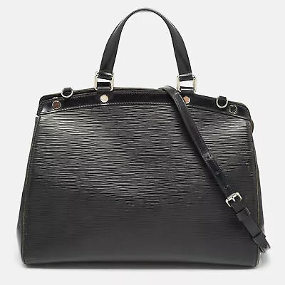 LOUIS VUITTON Black Epi Leather Brea GM Bag • £889