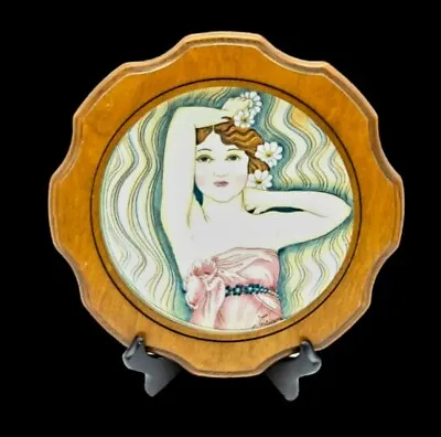 Veneto Flair La Belle Femme Plate Gigi By V. Tiziano Hand Etched & Painted Italy • $23