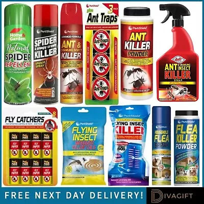 Insect Killer Fly Wasps Bugs Mosquito Ants Flies Trap Catchers Repellant Spray • £6.99