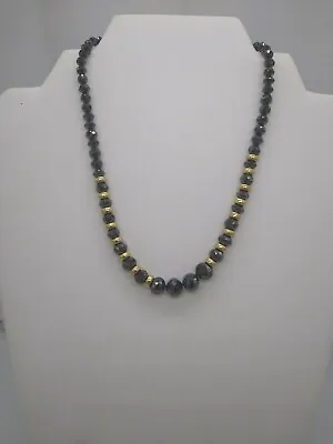 $2100 • Buy Ladies 100 Ct. Black Diamond And 14KT Gold Necklace