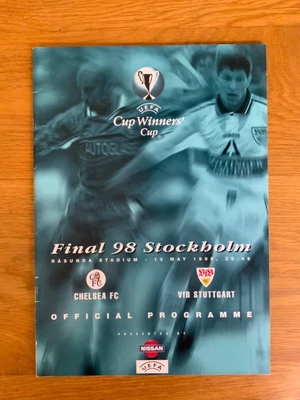 £9 • Buy Uefa Cup Winners  Cup Final 1998 Chelsea VfB Stuttgart Official Programme
