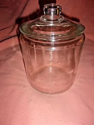 .vintage Country Store Glass Candy/cookie/cracker Display Jar With Lid • $49.95