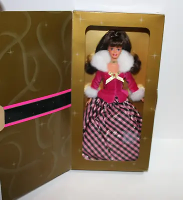 $37.46 • Buy NEW Vintage Mattel 1996 Avon Exclusive Winter Rhapsody Barbie Doll Pink Dres NIB