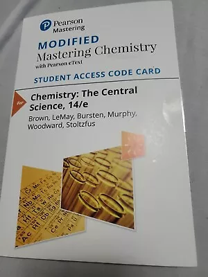 Modified Mastering Chemistry With Pearson EText -- Standalone Access Card -- For • $49.99