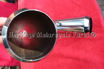 £59.99 • Buy ONE 17  REVERSE CONE  SHORTY  MEGAPHONE SILENCER No Baffle CUSTOM CAFE RACER Etc