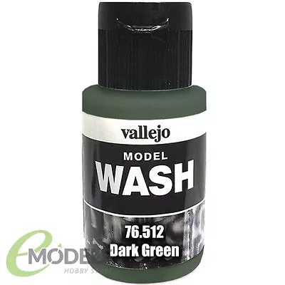 Vallejo Model Wash 35ml - Dark Green Wash # 76512 • £4.25