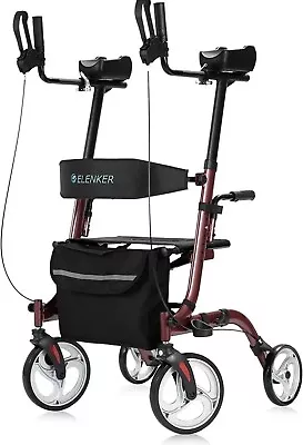 OEM ELENKER Rollator Walker Upright Mobility Stand Up Wheel Rolling Walking Aid  • $84.99