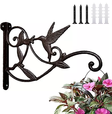 Planter Hooks For Wall 10 Inch Outdoor Plant Hangers Heavy Duty Decorative Pla • $14.27