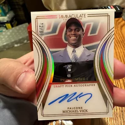 Michael Vick 2023 Immaculate Draft Pick Autographs /99 ON CARD AUTO • $50