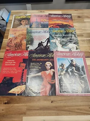 1983 American History Magazines Lot Of 9 Issues Marlene Dietrich Technocrats • $20