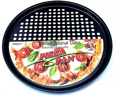 Pizza Pan With Holes -Nonstick Carbon Steel Pizza Pan Pizza Pans，Pizza Tray Bak • $14.64