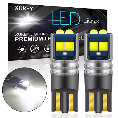 2Pc Canbus T10 LED SMD White Car Side Wedge Parker Light Globe Bulbs 168 194 W5W • $10.59