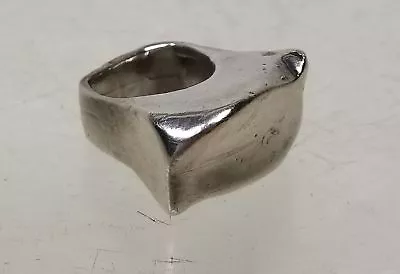 Antique Vintage Mid Century Modern Sterling Silver Ring Art Freeform • $100