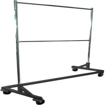 $160.14 • Buy New Adjustable Black Steel Clothes Rack 63 In. X 84 In., Heavy-duty W/ Casters
