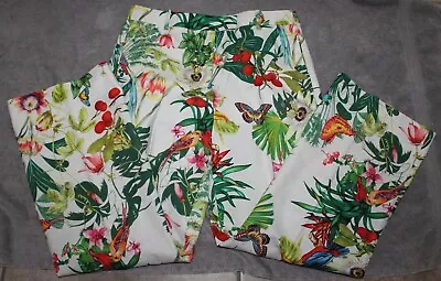 J Crew Tropical Butterfly Floral Womans Wide Leg Pants • $19.99