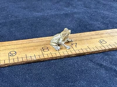 Vintage Miniature Frog Bronze • $7.99