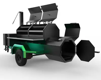 Diy Bbq Smoker  Trailer Plans  -barbeque  Smoker Build - Plans On Cd-rom • $95