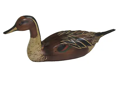 1980 TOM TABER / HERSEY KYLE JR. PINTAIL DUCK CARVED WOOD Decoy 23  Signed • $149.99