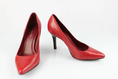 Minelli Leather Court Shoes Red T 36 Very Good Condition • $46.34