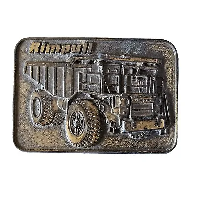 Rimpull Dump Truck Belt Buckle Coal Mining Off Road Hauling Truck Vintage 1978  • $10.79